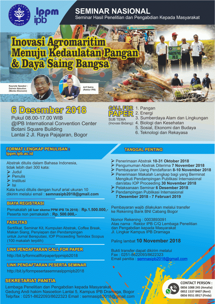 SEMNAS-LPPM-IPB-2018