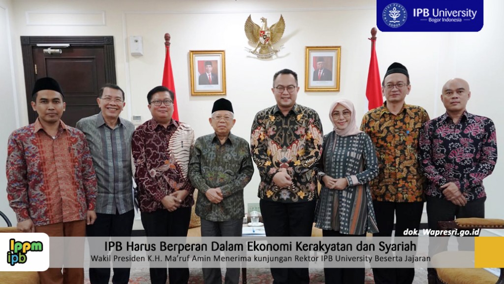 Wakil Presiden memerima kunjungan rektor ipb university beserta jajaran BERITA SLIDER