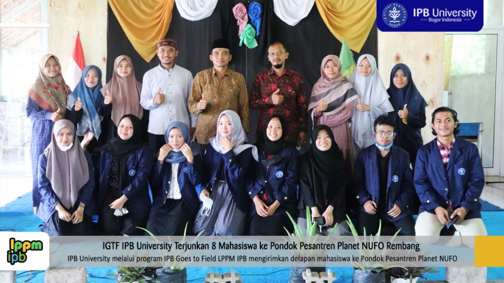 berita-LPPM IPB TERJUNKAN 8 MAHASISWA KE PONDOK PESANTREN PLANET NUFO MELALUI PROGRAM IGTF