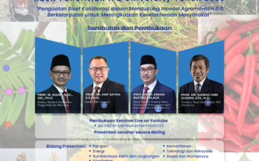 [PENGUMUMAN] UNDANGAN PEMBUKAAN DAN JADWAL PRESENTASI SEMINAR HASIL PENELITIAN IPB 2023
