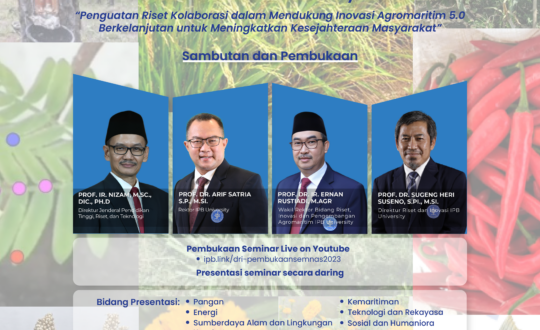 [PENGUMUMAN] UNDANGAN PEMBUKAAN DAN JADWAL PRESENTASI SEMINAR HASIL PENELITIAN IPB 2023